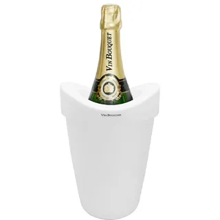 VB VIN BOUQUET FIE 1237 Eiskühltruhe Weinkühler weiß zum Servieren von Wein oder Sekt auf die perfekte Temperatur