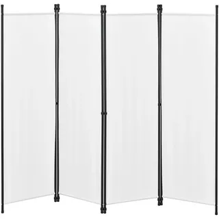 [en.casa] Sichtschutz Weiß