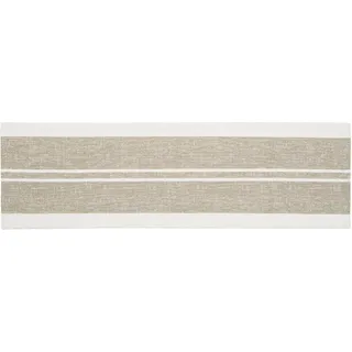 Tischläufer GÖZZE "Java" Gr. 1, grau (taupe, weiß), B:135cm L:40cm, Polyacryl, Polypropylen, Tischdecken, Tischläufer