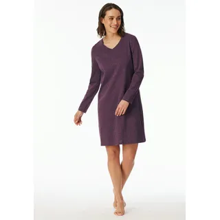 uncover by SCHIESSER Nachthemd »Uncover Nightwear« 0, Baumwolle, Single Jersey-Qulität, V-Neck, weich, atmungsaktiv, blau