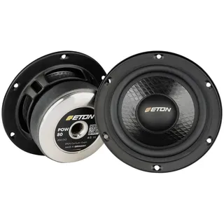 ETON POW 80 – 80 mm Mitteltöner, Auto Lautsprecher | Klangstarker 3 Zoll Mitteltöner für PKWs & Wohnmobile, kräftiger Ferrit-Magnet, ideale Ergänzung zur POW-/POW+ Serie, 1 Paar