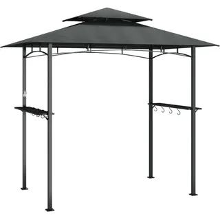 vidaXL Grillpavillon 2,4 x 1,5 m Anthrazit