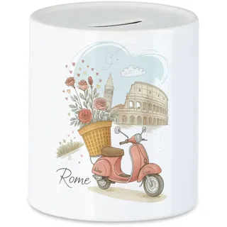 Hey!Print Rome Spardose Geschenkidee Italien Souvenir Urlaub Reise Kolosseum Romantik