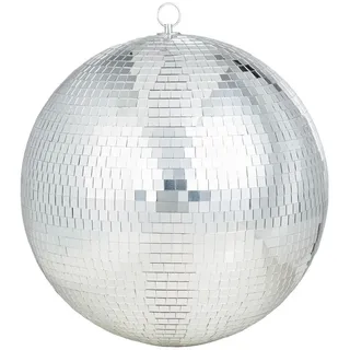 Butlers Deko-Kugel Disco - Glas/Kunststoff - Silber , Silberfarben , Glas, Kunststoff , 37x37x37 cm , Dekoration