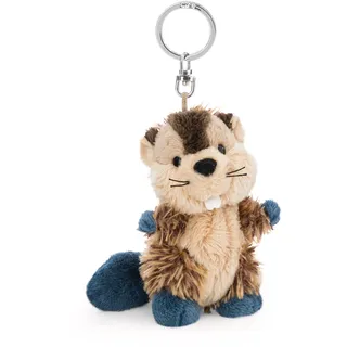 NICI Schlüsselanhänger Biber Harry Woodsnacker 10cm - braun - Treuer-Plüschbegleiter für Rucksack oder Tasche, Schlüsselhalter für klein und Groß | 62260