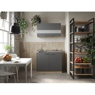 Respekta Merle Glaskeramikkochfeld links grau