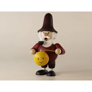 Mini-Räuchermann Wichtel mit Lampion BxH 8x13cm NEU Räuchermännel Rauchmann