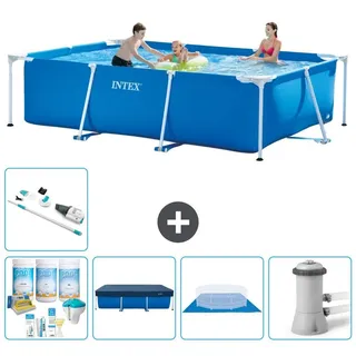 Rechteckiger Frame Pool - 300x200x75 cm - 6-teilig S20047 - Blau