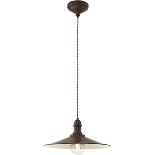 EGLO Stockbury 1-flg. 36 cm rund antik-braun/beige