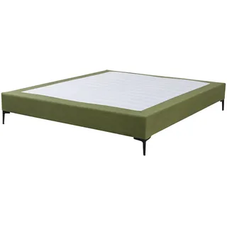 [en.casa] Bettrahmen ‘Lilla’ - Holzwerkstoff, Metall, Textil , 160x200 cm , Schlafzimmer, Betten