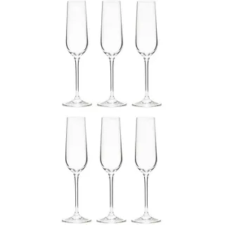 Butlers Champagnergläser (6er Set) Santè 180 ml , Transparent , Glas , Gläser, Champagnergläser & Sektgläser