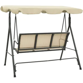 vidaXL Hollywoodschaukel Kaffeebraun 3-Sitzer