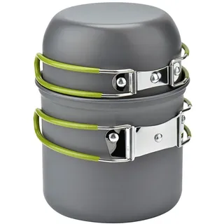Cozyswan Picknick Topf Camping Kochgeschirr Campinggeschirr Outdoor Wandern Cookware Set, aus Legierter Stahl