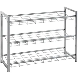 Haku-Möbel Schuhregal 80 x 60 x 30 cm grau / grau