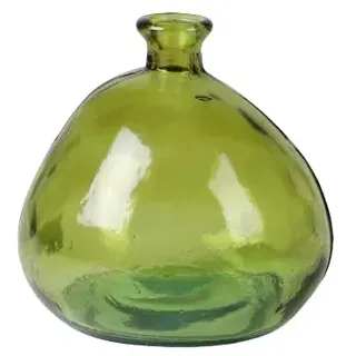 NATURAL LIVING VASE Mila 2L SMARAGD AUS RECYCELTEM Glas D17CM X H18CM