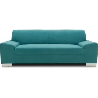 DOMO. collection Sofa Alisson, 3er Couch, 3-Sitzer, 3er Garnitur, Polstergarnitur 199 x 83 x 75 cm (BxTxH), in türkis