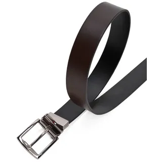 Tommy Hilfiger Denton 3.5 cm Wendbar, Braun testa di Moro/Black), 110, cm