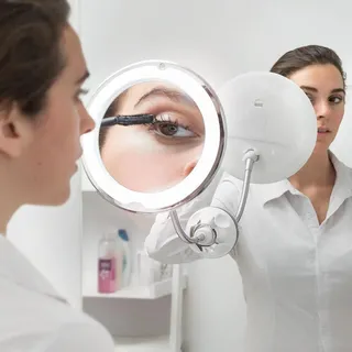 LED-Vergrößerungsspiegel mit flexiblem Arm und Saugnapf Mizoom InnovaGoods - Weiß