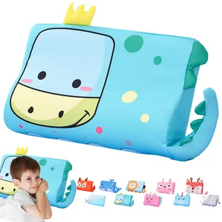 LUKIUP Schlummer Kissen, 45X27CM Schlummer, Niedliche Tiere Kinder Kissen Memory Atmungsaktiv Komfortkissen Schaum Ergonomisch fur Jungen und Mädchen (Dinosaurier)