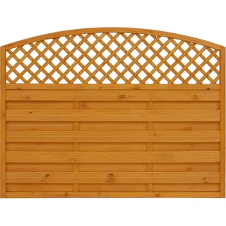 Sichtschutzzaun Element Bordeaux Pinienfarben 120/135 cm x 180 cm