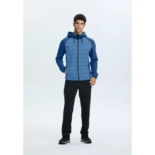 Hybridjacke ICEPEAK "ICEPEAK AIKERA", Herren, Gr. S, aqua, Obermaterial: 80% Polyester, 14% Viskose, 6% Elasthan, Jacken Hybridjacke, für vielseitige Aktivitäten, wasserabweisendes Material, elastisch
