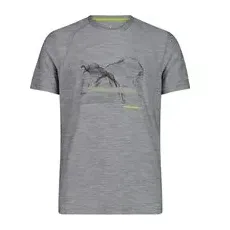 CMP Herren Melange Print T-Shirt - grau - 4XL