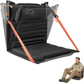 ONTYZZ Stadionsitze Aufblasbares Stadion Sitzkissen mit Rückenlehne Leichter Bodenstuhl Tragbares Polster Wasserdicht Outdoor Klappstühle für Picknick Konzerte Garten Balkon Fischerei Camping Stühle
