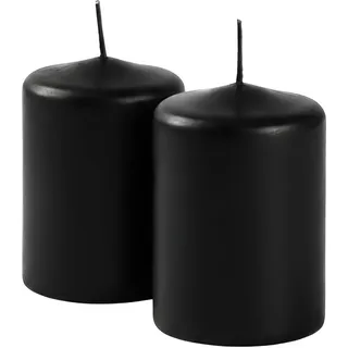 Cereria Di Giorgio Risthò Stumpenkerzen 10 cm schwarz 4 St.