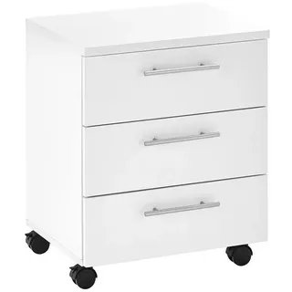 Carryhome Rollcontainer , Weiß , Kunststoff , 3 Schublade(n) Schubladen , 40x56x39 cm , Büromöbel, Büromöbel-Sets & Büromöbel-Serien, Büromöbelserien