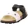 Fussbettpantoffel Weiß/Schwarz 25