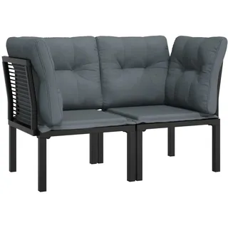VidaXL 362801, Schwarz, Rattan, Stahl, 110 kg, Erwachsene & Kinder, 620 mm, 620 mm - Schwarz