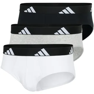 adidas Active Flex Cotton Slip Schwarz/Weiß/Grau XL 3er Pack