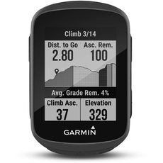 Garmin Edge 130 Plus – kompakter,33 g leichter GPS-Radcomputer mit 1,8“ Display,präziser Datenaufzeichnung,Trainingsplänen,Navigation und MTB-Werten. Telefonbenachrichtigungen,bis zu 12 h Akku,Schwarz