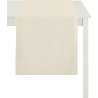 APELT Tischläufer »ALASKA, LOFT STYLE, Rips Uni«, beige