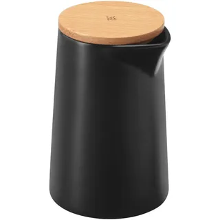 WMF Milchkännchen , Braun, Schwarz , Keramik , 270 ml , 12.5 cm , Ausgießer , Geschirr, Kannen & Karaffen, Milchkännchen