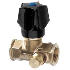 Frese stop valve dn20 for f raw brass with handle and contra
