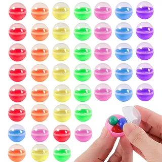 50 Stück Plastikkugeln zum Befüllen Durchsichtige Kugeln zum Befüllen 3.2cm | Plastikkugeln zum Befüllen, Lotterie Kugeln Geschenkkugeln zum Befüllen für Kaugummiautomat Weihnachtskugeln
