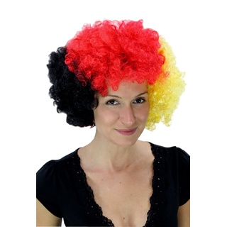 WIG ME UP - PW0011-P103/PC13/PC2B Fan Afro Perücke Deutschland schwarz/rot/Gold