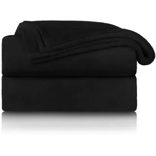 Blumtal Kuscheldecke 220 x 240 cm Schwarz