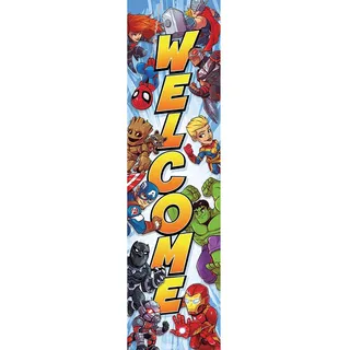 Eureka Marvel Heroes Türdekoration "Welcome Back to School", Klassenzimmer, 30,5 x 114,4 cm