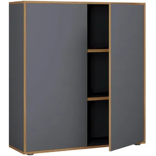 VCM Mid.you Aktenschrank 100x33x110 cm schwarz