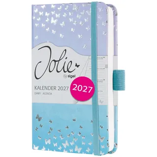 Sigel Wochenkalender Jolie 2027 Blau/Violett
