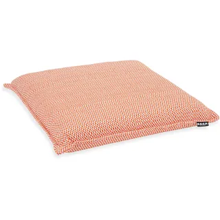 H.O.C.K. Sitzauflage »Brian« Outdoor Sitzkissen, 40x40x6cm, Stuhlkissen, schwarz, kleingemustert, orange