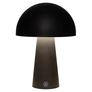 LED-Tischlampe, rund, schwarz, 15 x 15 x 21 cm - Schwarz