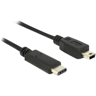 DeLock USB-C auf USB-Mini-B 0,5 m Schwarz
