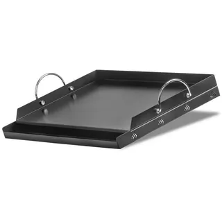 BBQ-Toro Grillplatte 63 x 41 cm Keramik Stahl schwarz