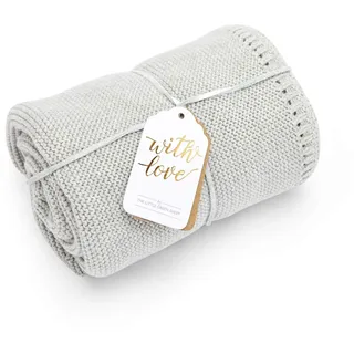 The Little Green Sheep Gestrickte Babydecke