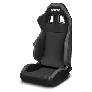 Sparco Sportsitz R100 MY22 Schwarz/Grau (Verstellbar), 009014NRGR