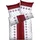 Schneeflocke Frottee Rot 135 x 200 cm + 2 x 80 x 80 cm