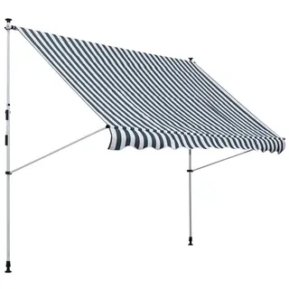 Outsunny Klemmmarkise 150 x 280 x 300 cm grün/weiß